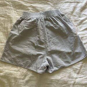 Djerf Avenue Breezy Shorts Blue Stripe